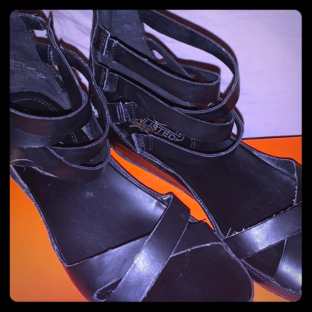 Ankle Strapped semi wedges